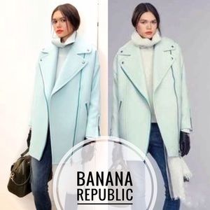 BANANA REPUBLIC Wool Oversized Moto Coat